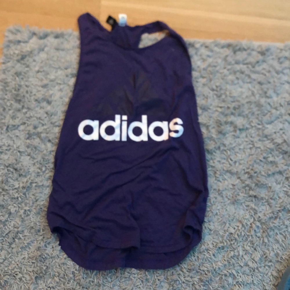 Adidas purple athletic tank top:)